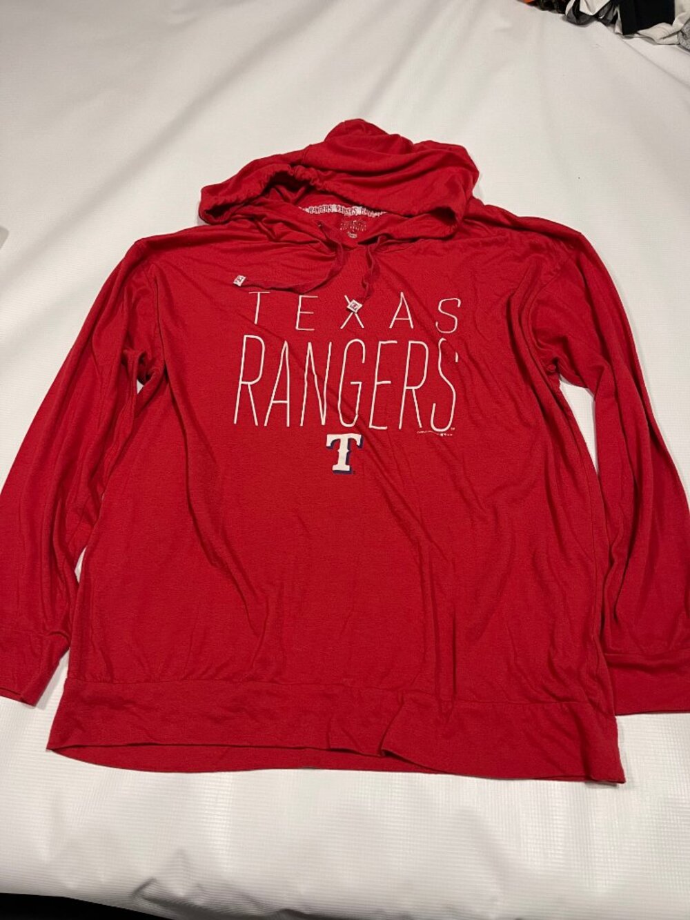Texas Rangers Ultra Lightweight Fashion Hoodie, Red, Size 2XL - Picture 2 of 8